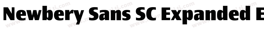 Newbery Sans SC Expanded ExtraBold字体转换